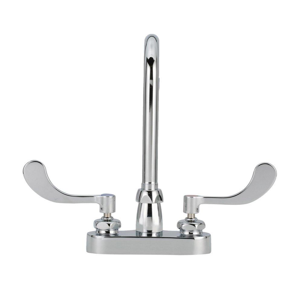 Zurn Polished Chrome Two Handle Centerset Bathroom Sink Faucet 