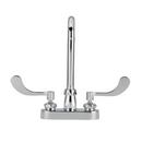Zurn Polished Chrome Two Handle Centerset Bathroom Sink Faucet 