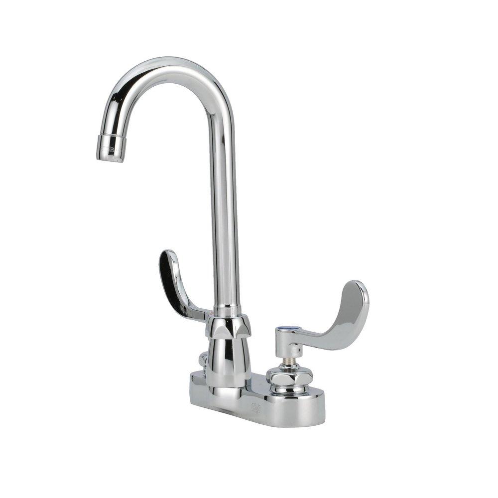 Zurn Polished Chrome Two Handle Centerset Bathroom Sink Faucet 