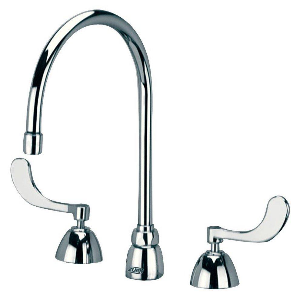 Zurn Polished Chrome Two Handle Widespread Bathroom Sink Faucet 