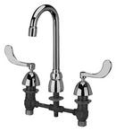 Two Handle Widespread Bathroom Sink Faucet in Chrome Plated