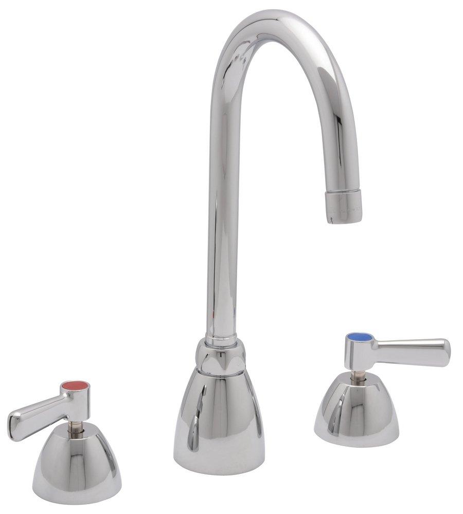 Zurn Polished Chrome Two Handle Widespread Bathroom Sink Faucet 