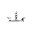 Zurn Polished Chrome Two Handle Knob Deck Mount Service Faucet 