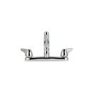Zurn Polished Chrome Two Handle Knob Deck Mount Service Faucet 
