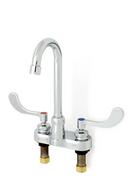 0.5 gpm. Two Handle Centerset Bathroom Sink Faucet in Chrome Plated