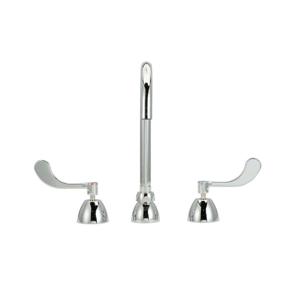 Zurn Polished Chrome Two Handle Widespread Bathroom Sink Faucet 