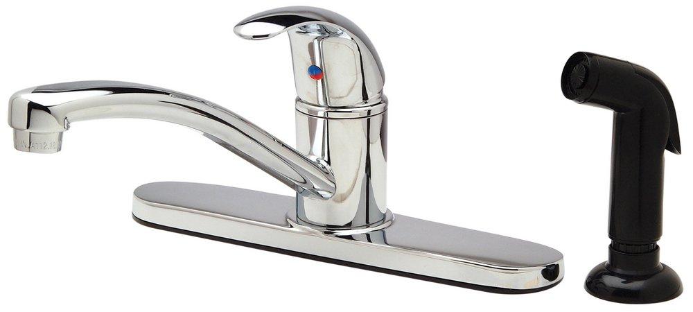 Zurn Polished Chrome Single Handle Lever Deck Mount Service Faucet 
