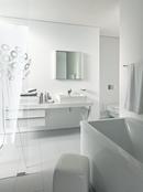 Duravit White Self-rimming/Drop-in Bathroom Sink 