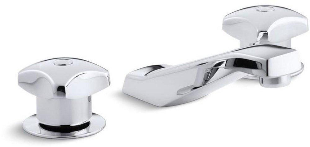 KOHLER Polished Chrome Two Handle Widespread Bathroom Sink Faucet Handles Sold Separately 
