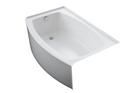 KOHLER White 60 x 38 in. Soaker Alcove Bathtub Left Drain 