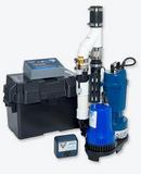 1/3 HP Submersible Sump Pump System with Battery Backup Pump
