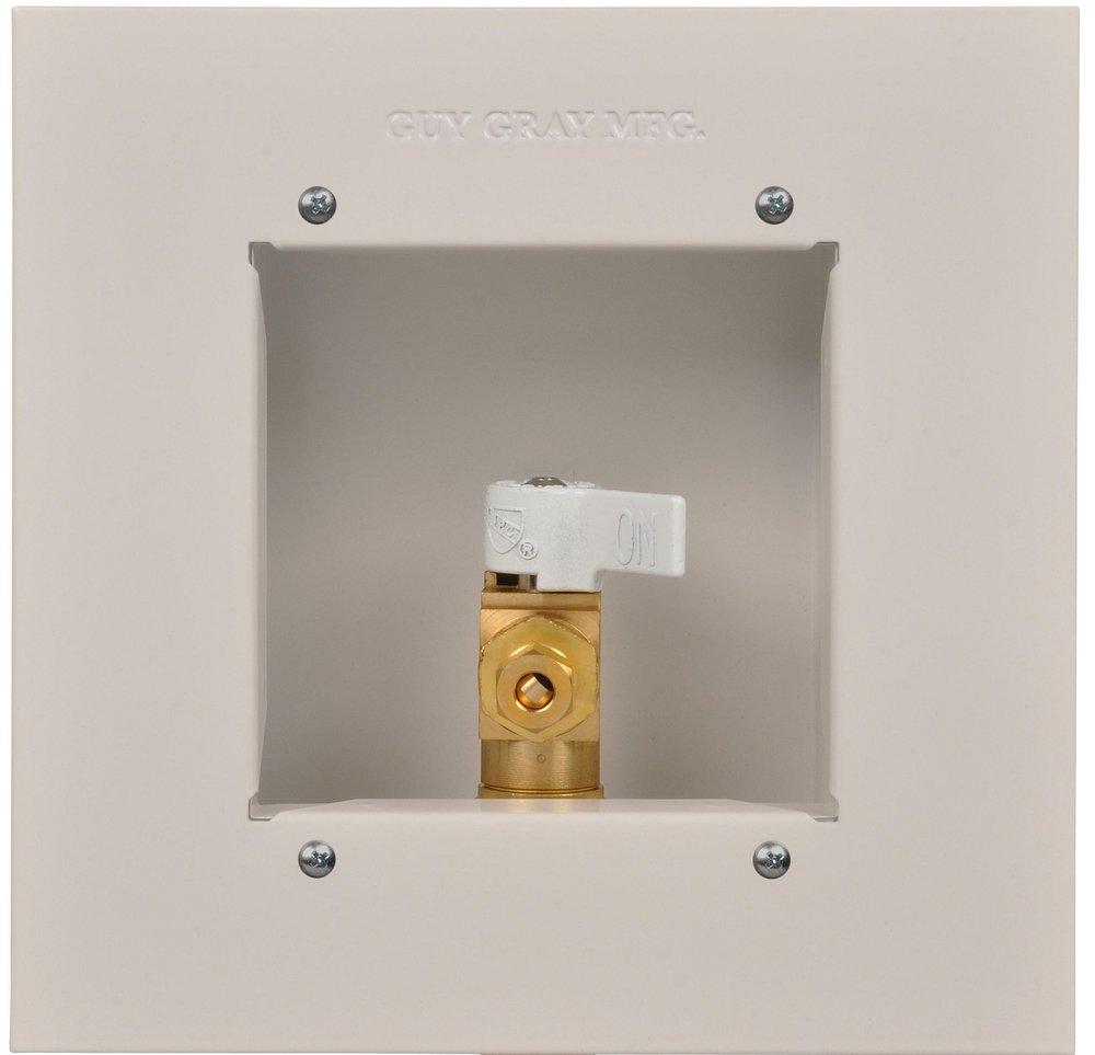 Guy Gray™ Powder Coated 4-1/8 in x 4-3/4 in x 2 in Ice Maker Supply Box 