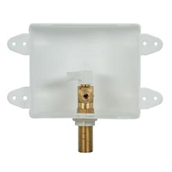 Plastic Ice Maker Sweat Supply Box with Lead Free 1/4-Turn Valve