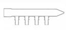 Uponor 1 in. x 1/2 in. Copper Branch Manifold 