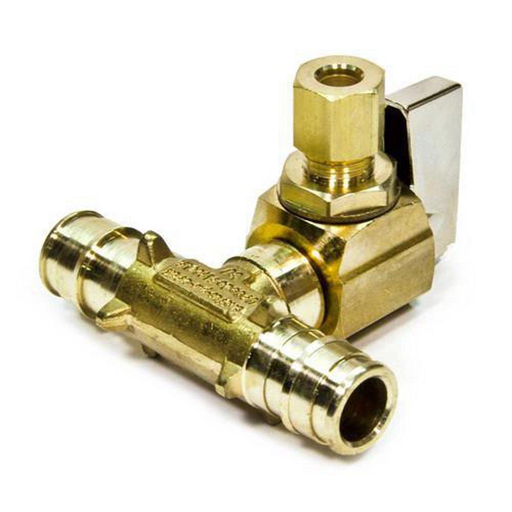 Uponor Brass PEX Expansion x Compression Ice Maker Tee 