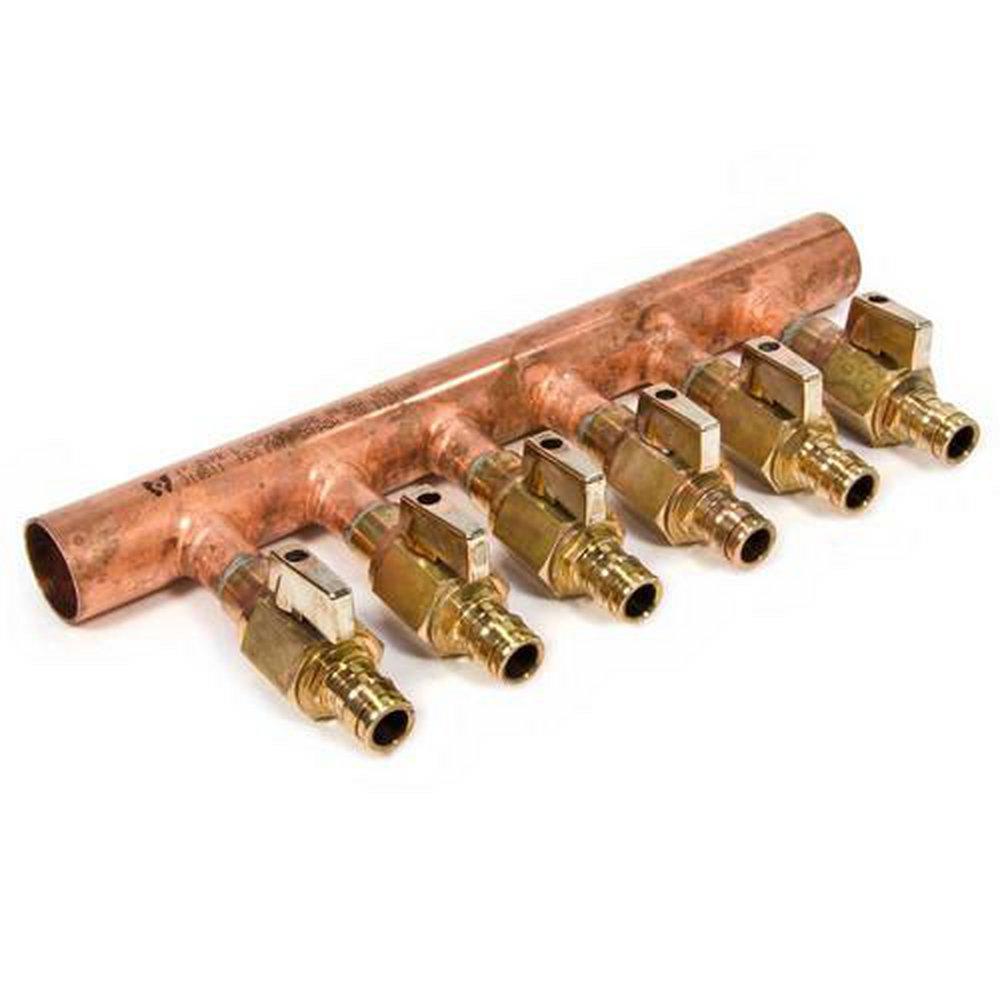 Uponor 1 in. Copper Manifold x 1/2 in. Ball Valve 