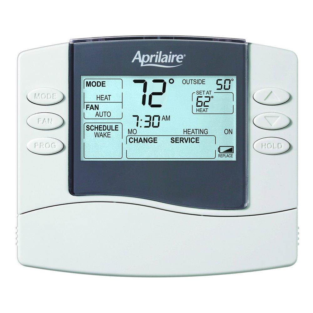 AprilAire Grey 2H/2C, 4H/2C Programmable Thermostat 