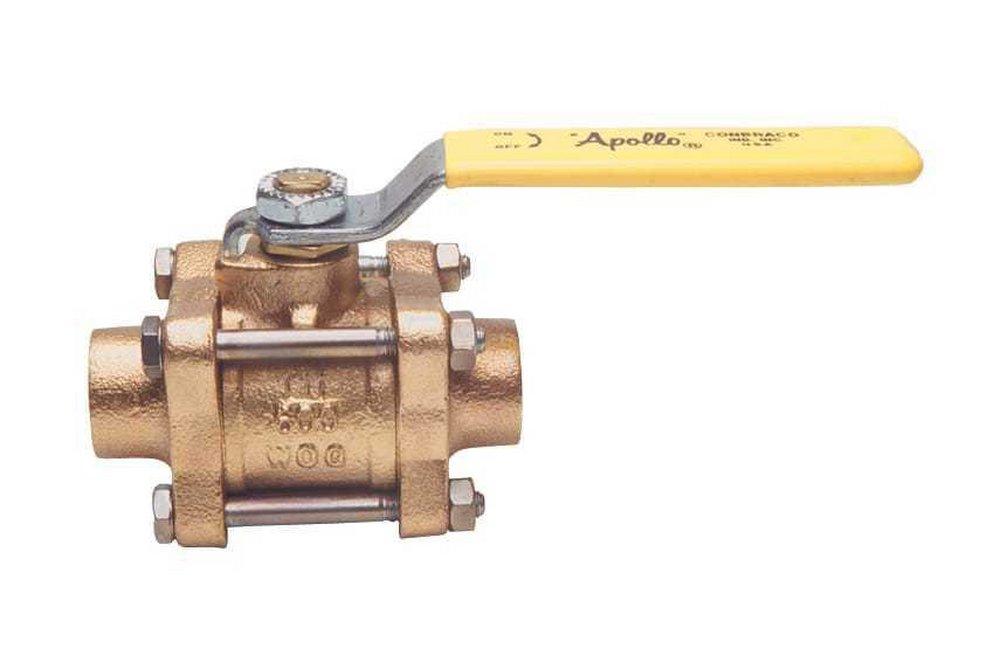 Apollo Valves Bronze Solder Latch Locking Lever Handle Gas Ball Valve 