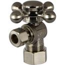 5/8 x 3/8 in. Compression Cross Angle Supply Stop Valve in PVD Brushed Nickel
