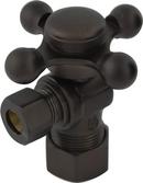 Signature Hardware Oil Rubbed Bronze 5/8 x 3/8 in. Compression Cross Angle Supply Stop Valve 