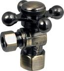 1/2 x 3/8 in. FIPS x Compression Cross Angle Supply Stop Valve in PVD Polished Brass