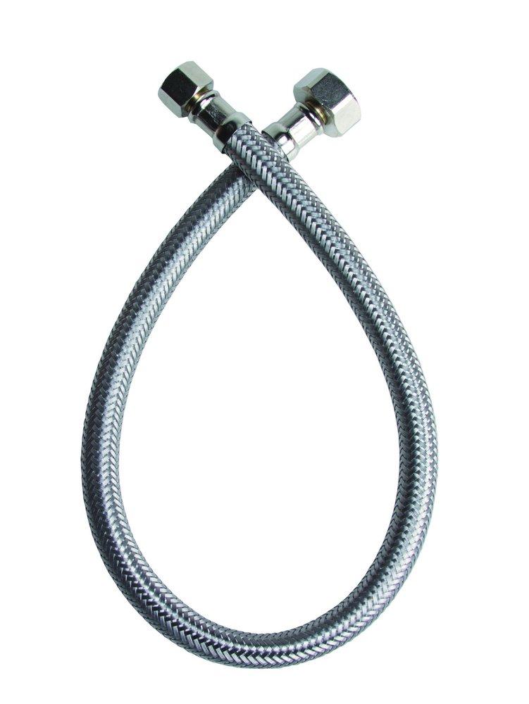 Fluidmaster Stainless Steel 3/8 in x 1/2 in. Braided Stainless Sink Flexible Water Connector 