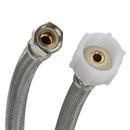 Fluidmaster Stainless Steel 3/8 in x 7/8 in. Braided Stainless Toilet Flexible Water Connector 