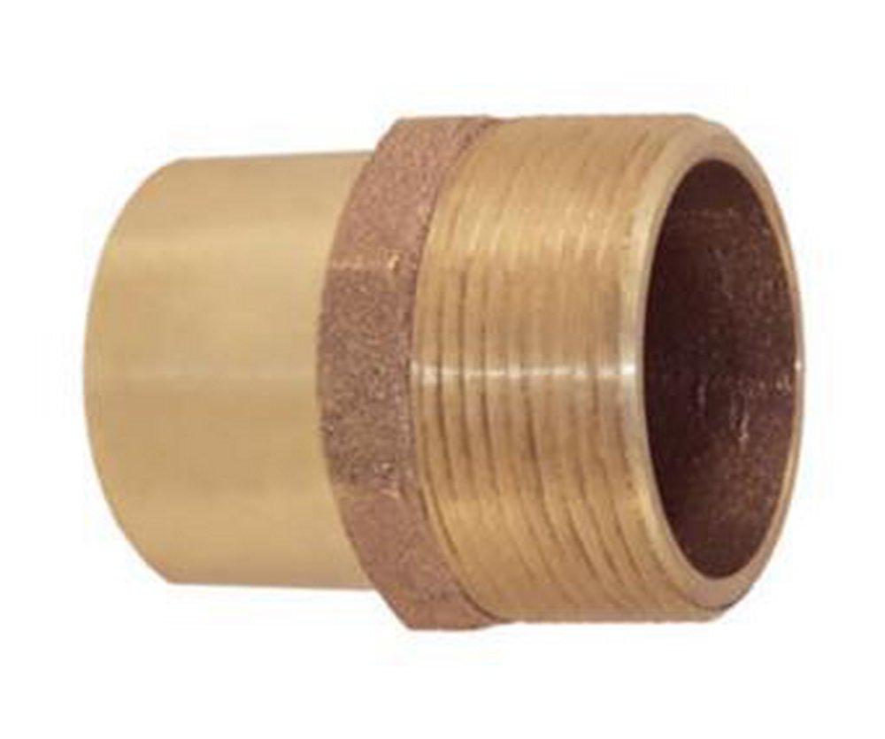 4 in. Male Sweat x Male  Cast Brass Street Adapter 