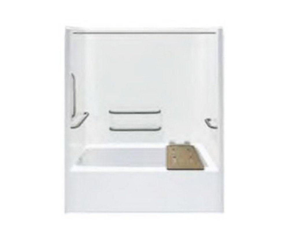 Hamilton Bathware White 60 x 32-1/4 in. Tub & Shower Unit with Right Drain 