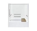 Hamilton Bathware White 60 x 32-1/4 in. Tub & Shower Unit with Right Drain 
