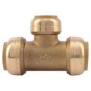 SharkBite&reg; Natural Brass Push Brass Reducing Tee 