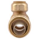SharkBite&reg; Natural Brass Push Brass Reducing Tee 