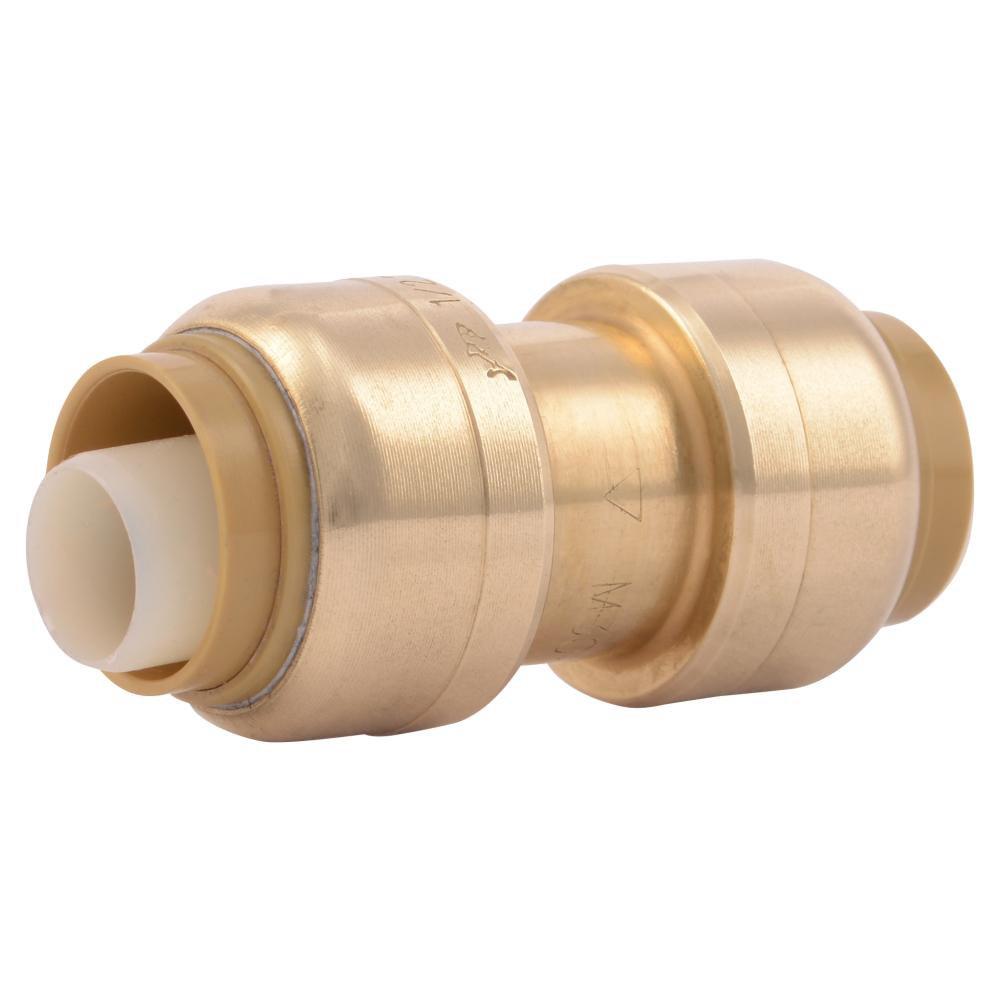 SharkBite&reg; Natural Brass Push Brass Coupling 