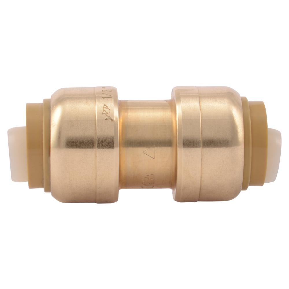 SharkBite&reg; Natural Brass Push Brass Coupling 