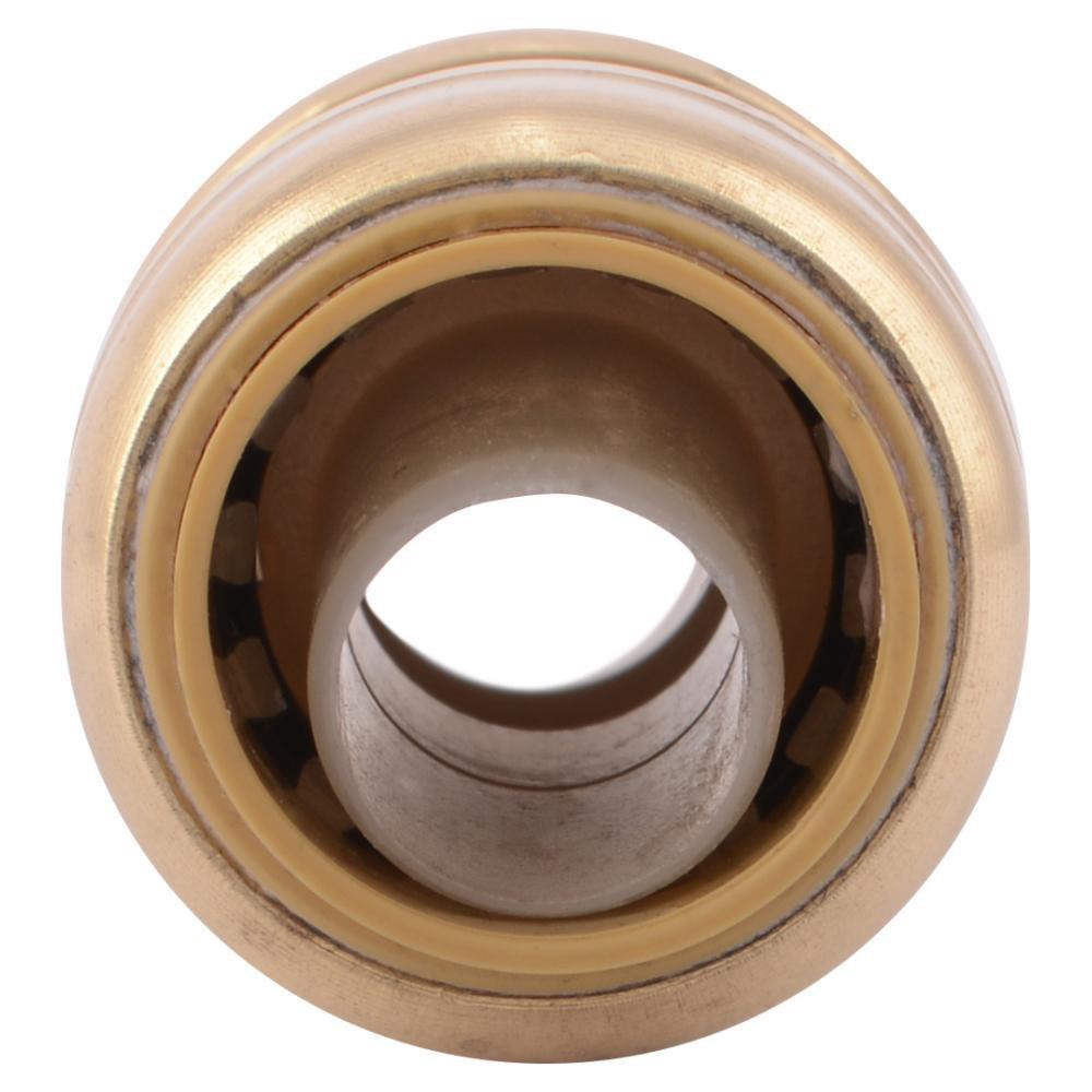 SharkBite&reg; Natural Brass Push Brass Coupling 