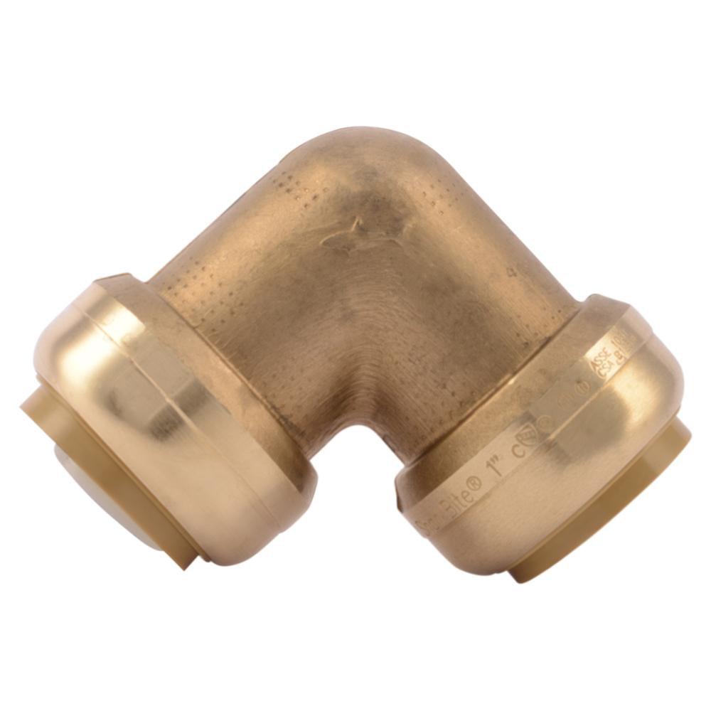 SharkBite&reg; Natural Brass Push Brass Standard Radius 90 Degree Elbow 
