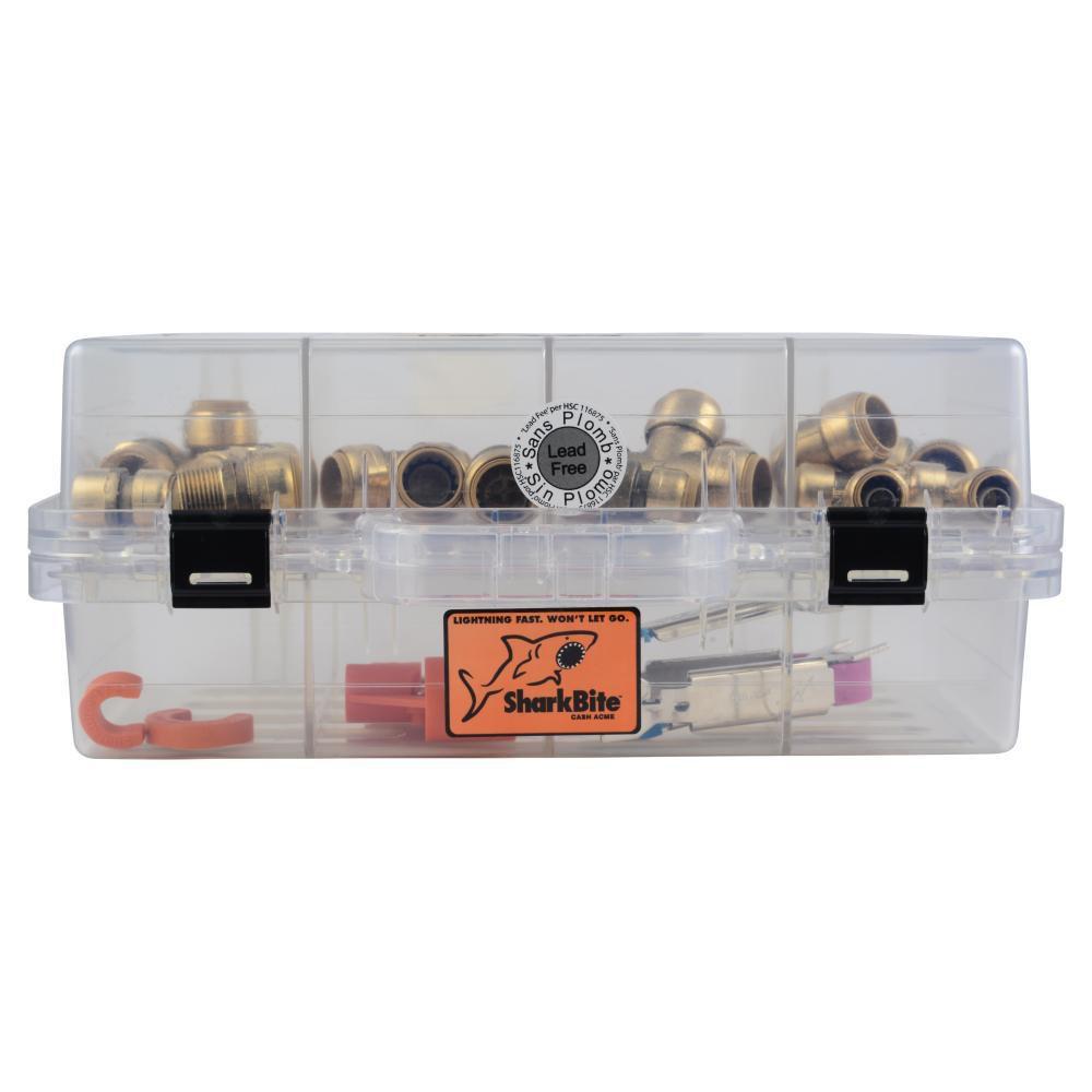 SharkBite&reg; Natural Brass Push Brass Reducing Coupling 