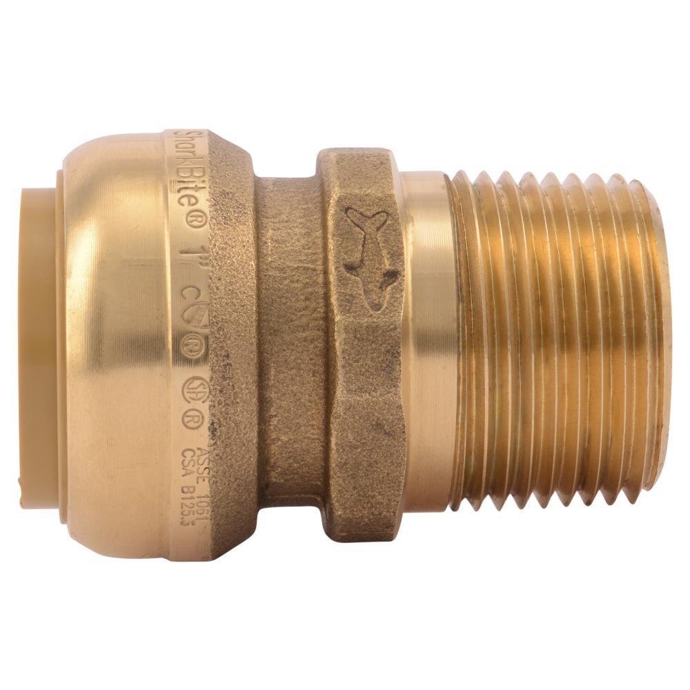 SharkBite® Push x MNPT Brass Adapter 