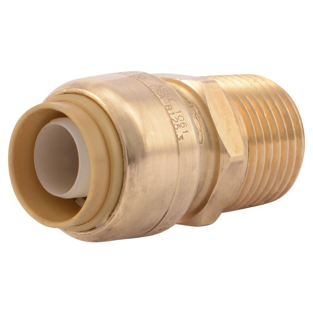 SharkBite® Push x MNPT Brass Coupling 