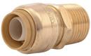 1/2 in. Push x MNPT Brass Coupling