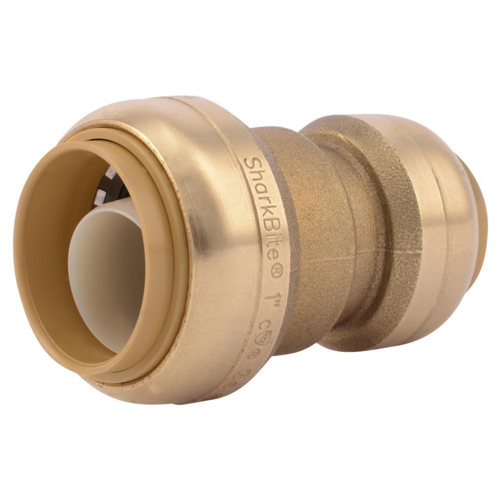 SharkBite&reg; Natural Brass Push Brass Coupling 
