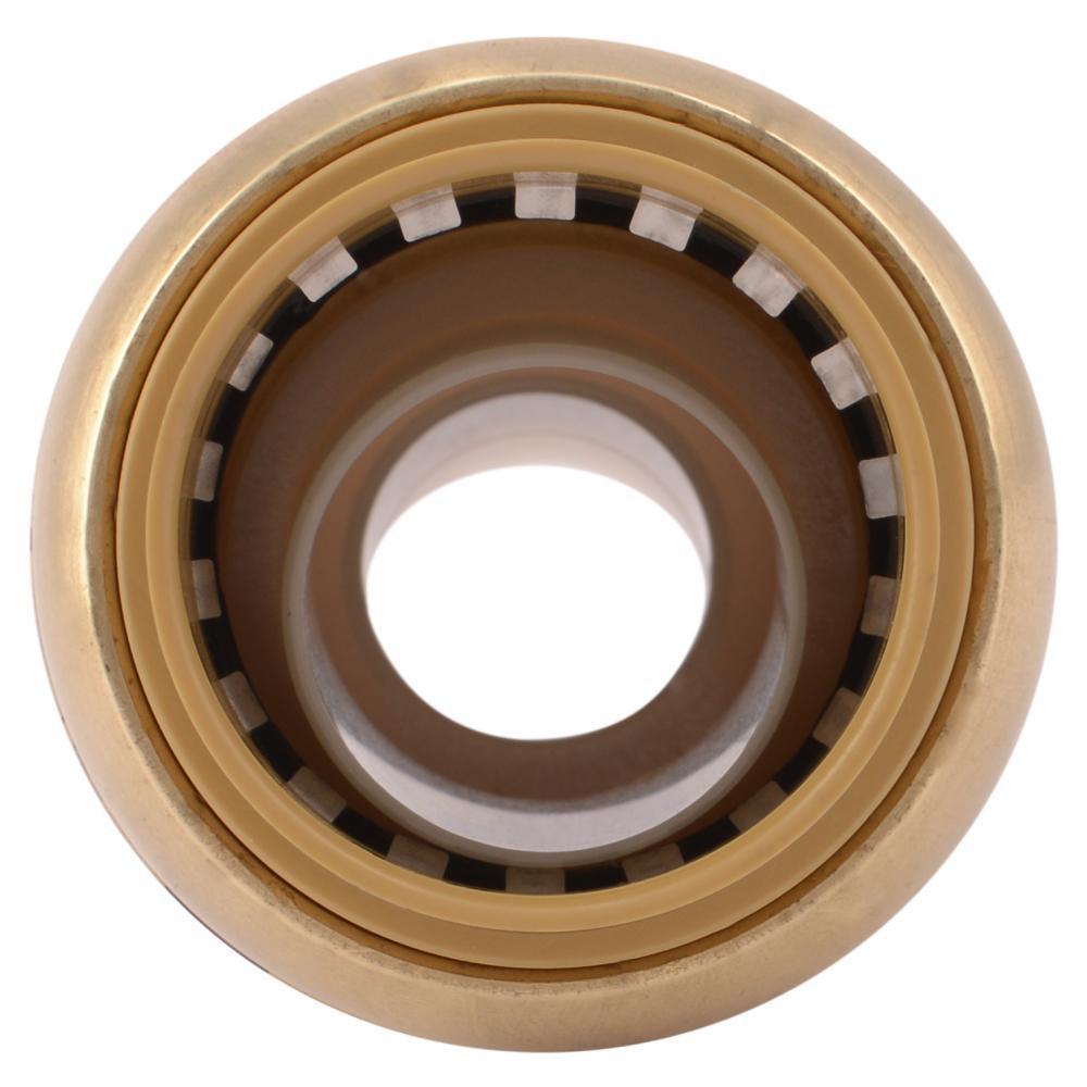 SharkBite&reg; Natural Brass Push Brass Coupling 
