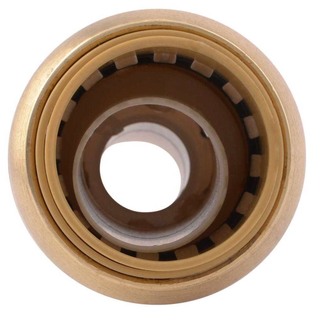 SharkBite&reg; Natural Brass Push Brass Coupling 