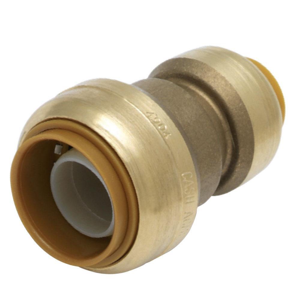 SharkBite&reg; Natural Brass Push Brass Coupling 
