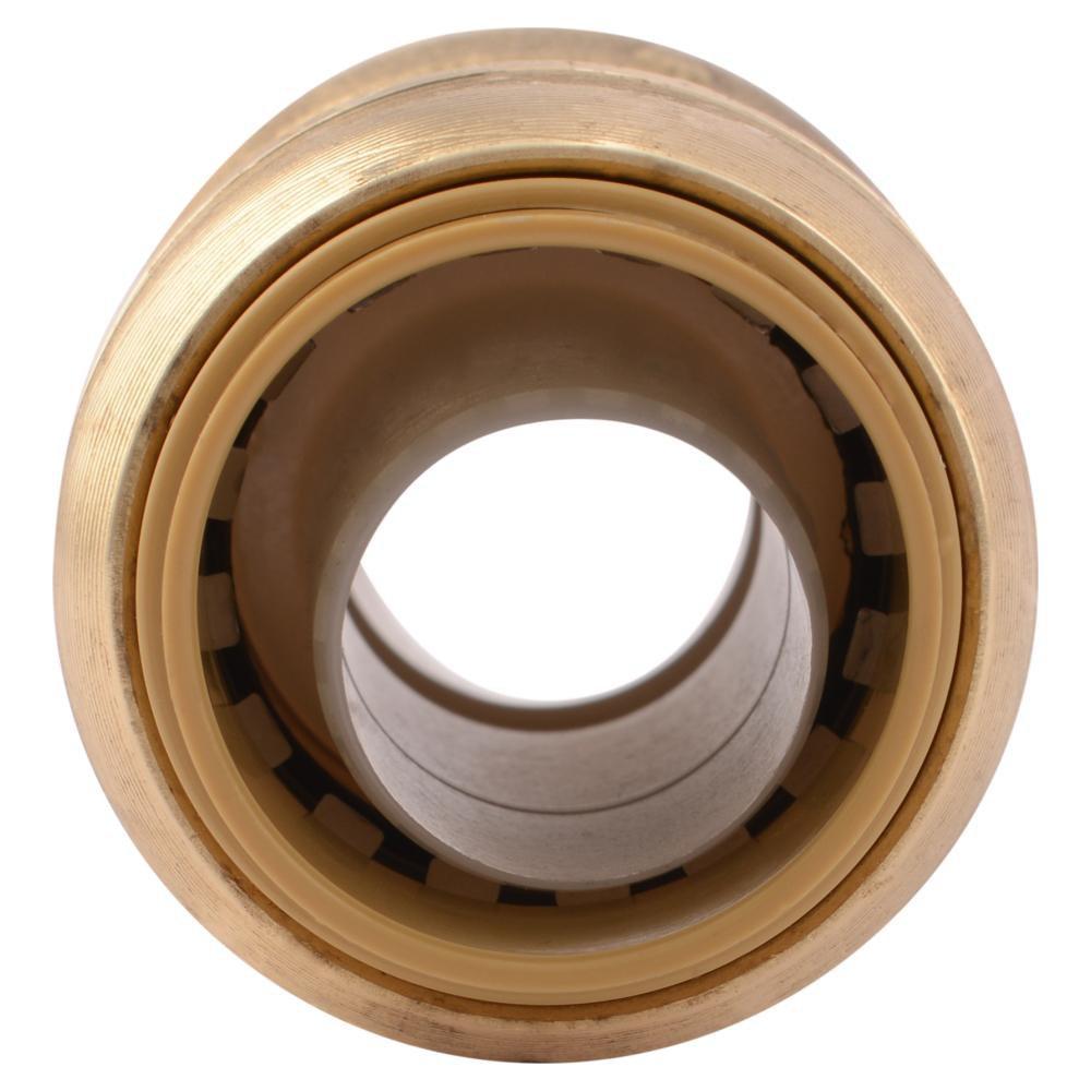 SharkBite&reg; Natural Brass Push Brass Coupling 