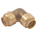 SharkBite&reg; Natural Brass Push Brass Standard Radius 90 Degree Elbow 