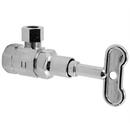 1/2 x 3/8 in. FIPT x OD Compression Loose Key Handle Angle Supply Stop Valve in Polished Chrome