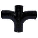 Black No-Hub Cast Iron Sanitary Cross 