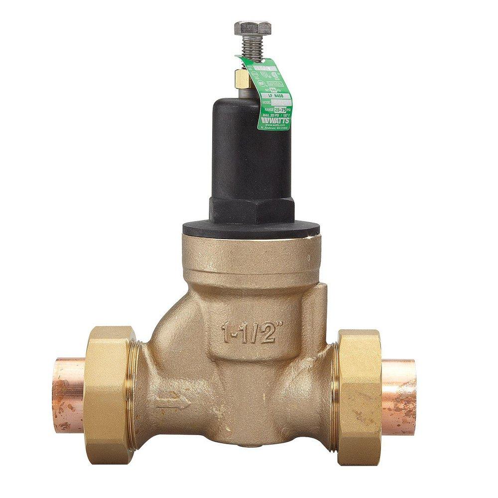 Watts 300 psi Cast Copper Silicon Alloy Double Union Pressure Reducing Valve 
