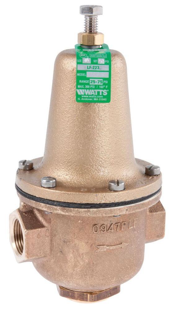 Watts Brass FNPT Pressure Reducing Valve 